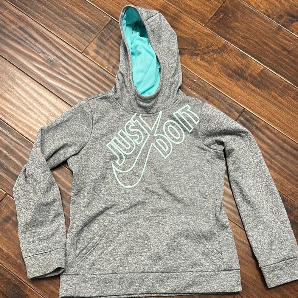 Nike Gray Sweatshirt Hoodie Sz XL